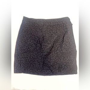 Black cheetah print Garage skirt size M